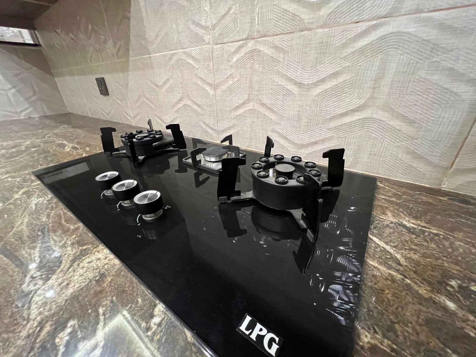 Kitchen hob detail